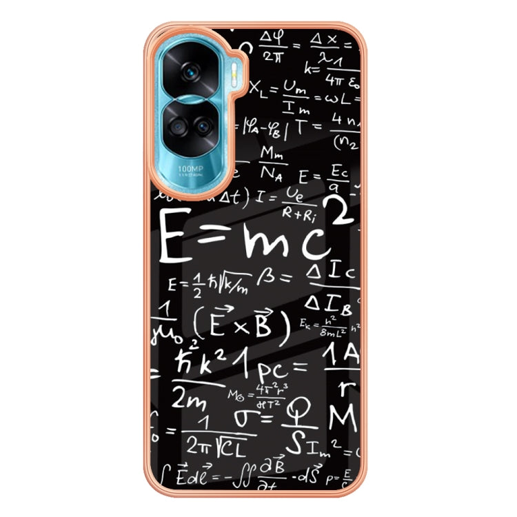 For Honor 90 Lite 5G Electroplating Marble Dual-side IMD Phone Case(Equation) - Honor Cases by buy2fix | Online Shopping UK | buy2fix