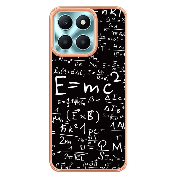 For Honor X6a Electroplating Marble Dual-side IMD Phone Case(Equation) - Honor Cases by buy2fix | Online Shopping UK | buy2fix