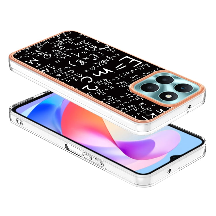 For Honor X6a Electroplating Marble Dual-side IMD Phone Case(Equation) - Honor Cases by buy2fix | Online Shopping UK | buy2fix