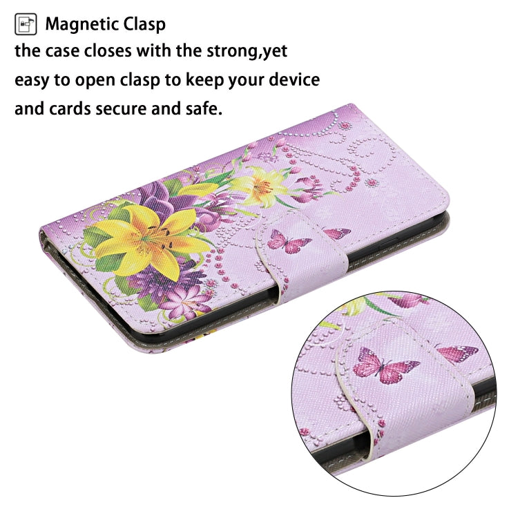 For iPhone 16 Plus 3D Colored Drawing Flip Leather Phone Case(Yellow Flowers) - iPhone 16 Plus Cases by buy2fix | Online Shopping UK | buy2fix