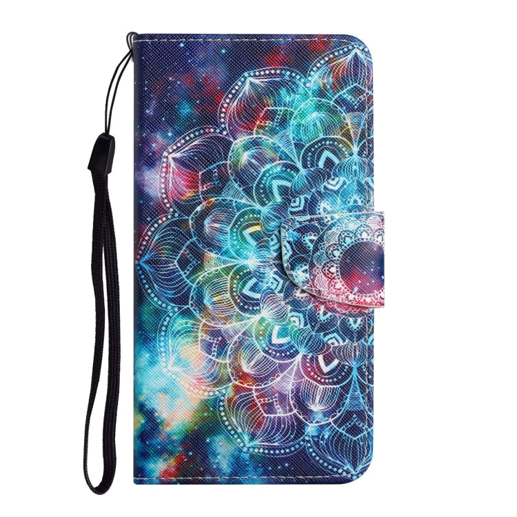 For iPhone 16 Plus 3D Colored Drawing Flip Leather Phone Case(Star Mandala) - iPhone 16 Plus Cases by buy2fix | Online Shopping UK | buy2fix