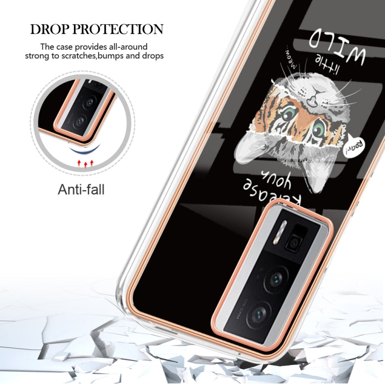 For Xiaomi Poco F5 Pro 5G / Redmi K60 Electroplating Marble Dual-side IMD Phone Case(Natural Growth) - Xiaomi Cases by buy2fix | Online Shopping UK | buy2fix