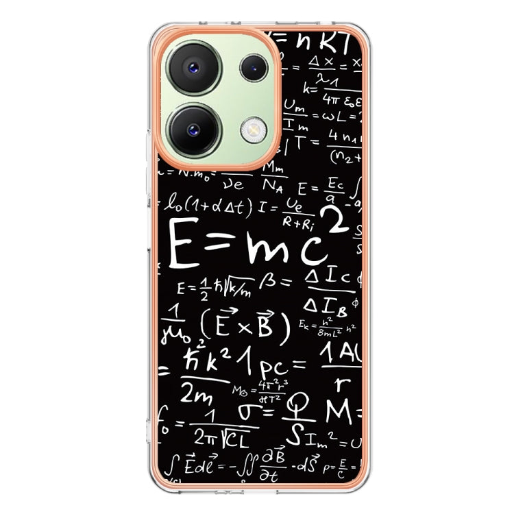 For Xiaomi Redmi Note 13 4G Global Electroplating Marble Dual-side IMD Phone Case(Equation) - Note 13 Cases by buy2fix | Online Shopping UK | buy2fix