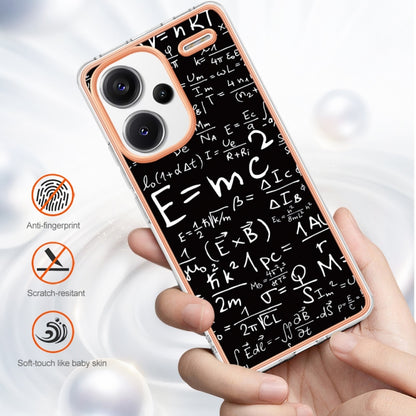 For Xiaomi Redmi Note 13 Pro+ 5G Electroplating Marble Dual-side IMD Phone Case(Equation) - Note 13 Pro+ Cases by buy2fix | Online Shopping UK | buy2fix
