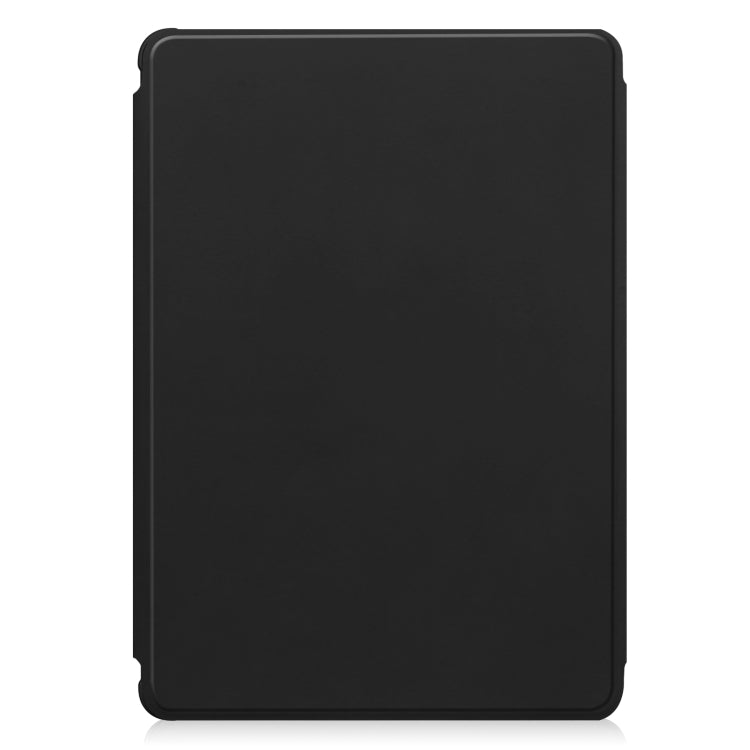 For Samsung Galaxy Tab S9 360 Rotation Transparent Smart Leather Case(Black) - Galaxy Tab S9 Cases by buy2fix | Online Shopping UK | buy2fix