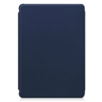 For Samsung Galaxy Tab S9 360 Rotation Transparent Smart Leather Case(Dark Blue) - Galaxy Tab S9 Cases by buy2fix | Online Shopping UK | buy2fix