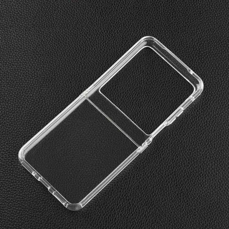 For Motorola Razr 40 Ultra Transparent TPU Hinge Shockproof Protective Phone Case - Motorola Cases by buy2fix | Online Shopping UK | buy2fix