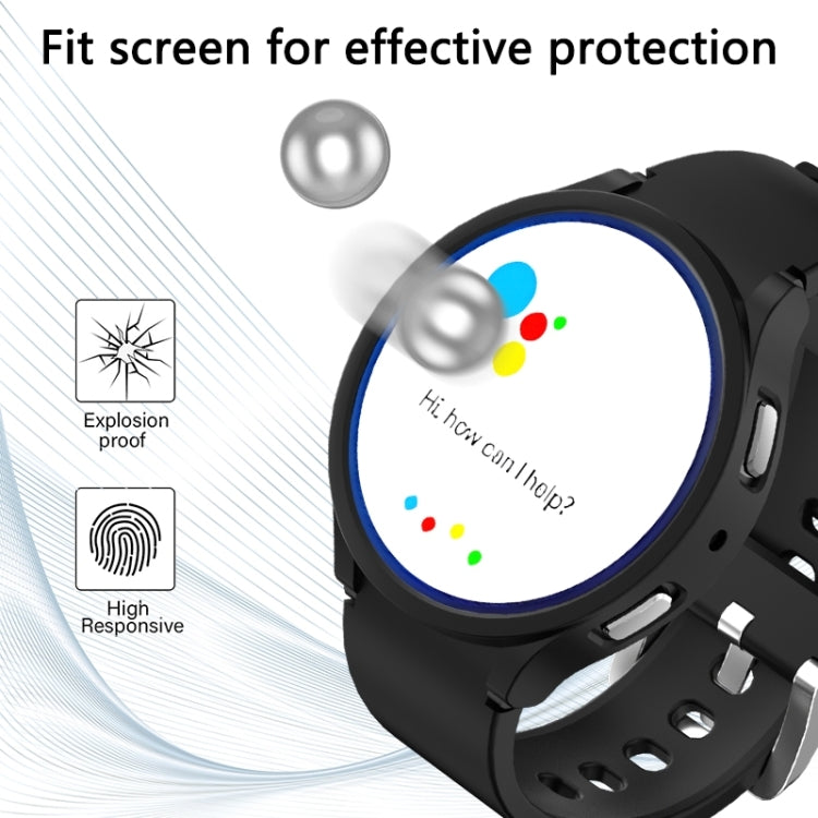 For Samsung Galaxy Watch 6 44mm Half-inclusive PC Watch Protective Case(White) - Watch Cases by buy2fix | Online Shopping UK | buy2fix