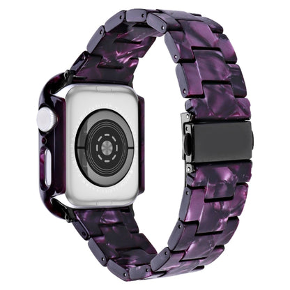 For Apple Watch Ultra 2 / Ultra 49mm Printed Resin PC Watch Band Case Kit(Purple) - Watch Cases by buy2fix | Online Shopping UK | buy2fix