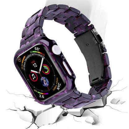 For Apple Watch Ultra 2 / Ultra 49mm Printed Resin PC Watch Band Case Kit(Purple) - Watch Cases by buy2fix | Online Shopping UK | buy2fix