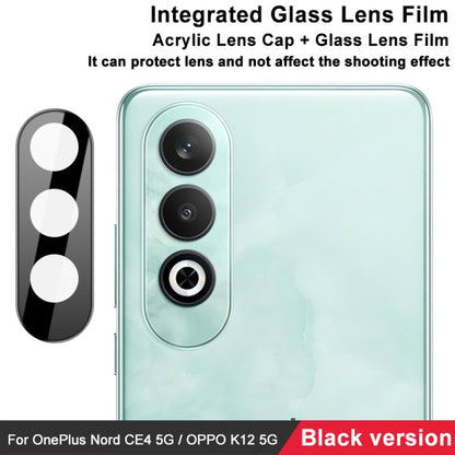 For OnePlus Nord CE4 5G / OPPO K12 5G imak High Definition Integrated Glass Lens Film Black Version - Other by imak | Online Shopping UK | buy2fix