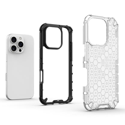 For iPhone 16 Pro Max Honeycomb Shockproof Phone Case(White) - iPhone 16 Pro Max Cases by buy2fix | Online Shopping UK | buy2fix