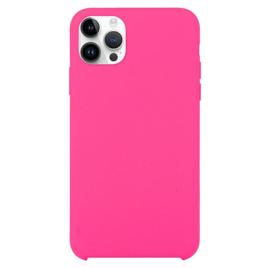 For iPhone 16 Pro Max Solid Silicone Phone Case(Rose Red) - iPhone 16 Pro Max Cases by buy2fix | Online Shopping UK | buy2fix