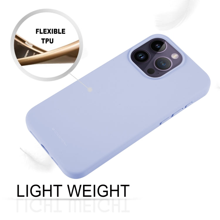 For iPhone 15 Pro Max GOOSPERY SILICONE Silky Soft TPU Phone Case(Lavender Grey) - iPhone 15 Pro Max Cases by GOOSPERY | Online Shopping UK | buy2fix