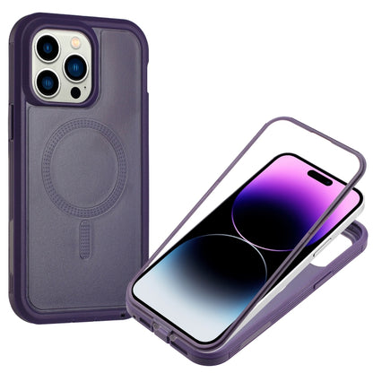 For iPhone 12 Pro Max Defender Series XT MagSafe Magnetic PC + TPU Shockproof Phone Case(Dark Purple) - iPhone 12 Pro Max Cases by buy2fix | Online Shopping UK | buy2fix