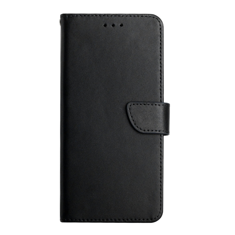 For Motorola Moto G Play 4G 2024 Genuine Leather Fingerprint-proof Horizontal Flip Phone Case(Black) - Motorola Cases by buy2fix | Online Shopping UK | buy2fix