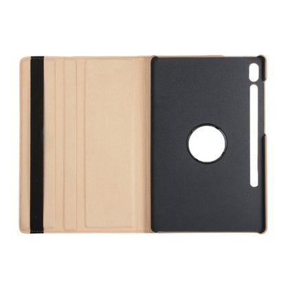 For Samsung Galaxy Tab S9+ 360 Degrees Rotation Holder Litchi Texture Leather Tablet Case(Black) - Galaxy Tab S9+ Cases by buy2fix | Online Shopping UK | buy2fix