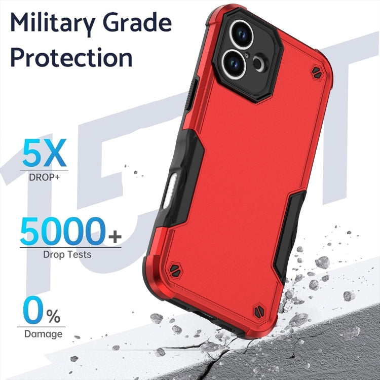 For iPhone 16 Plus Non-slip Shockproof Armor Phone Case(Green) - iPhone 16 Plus Cases by buy2fix | Online Shopping UK | buy2fix