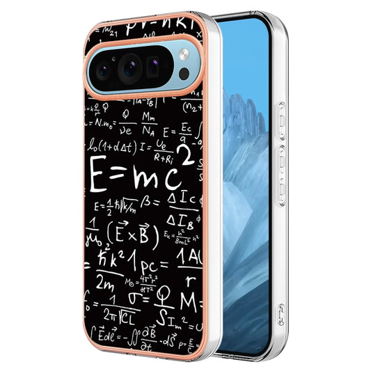 For Google Pixel 9 / 9 Pro Electroplating Dual-side IMD Phone Case(Equation) - Google Cases by buy2fix | Online Shopping UK | buy2fix