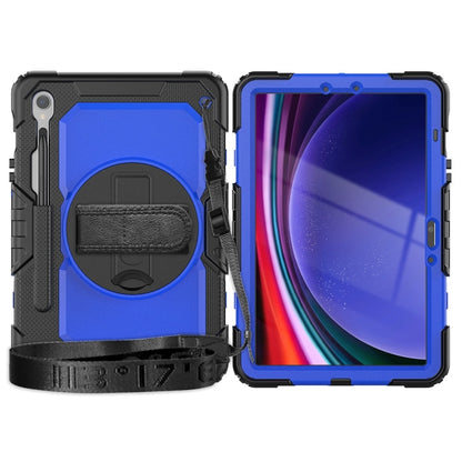 For Samsung Galaxy Tab S9 / S9 FE Silicone + PC Tablet Case(Black+Dark Blue) - Galaxy Tab S9 Cases by buy2fix | Online Shopping UK | buy2fix