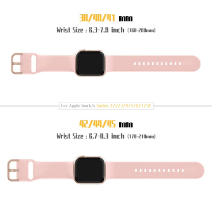 For Apple Watch SE 2022 44mm Pin Buckle Silicone Watch Band(Pink) - Watch Bands by buy2fix | Online Shopping UK | buy2fix