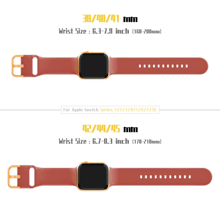 For Apple Watch Series 9 41mm Pin Buckle Silicone Watch Band(Coral) - Watch Bands by buy2fix | Online Shopping UK | buy2fix