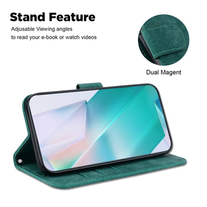 For iPhone 16 Pro Max Little Tiger Embossed Leather Phone Case(Green) - iPhone 16 Pro Max Cases by buy2fix | Online Shopping UK | buy2fix