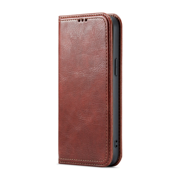 For iPhone 15 Pro Max Fierre Shann Vintage Bark Texture Wallet Leather Phone Case(Brown) - iPhone 15 Pro Max Cases by FIERRE SHANN | Online Shopping UK | buy2fix