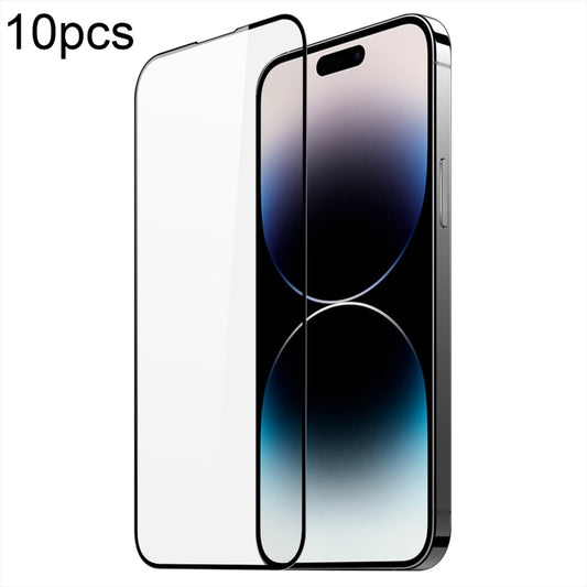 For iPhone 15 Pro Max 10pcs DUX DUCIS 0.33mm 9H Medium Alumina Tempered Glass Film - iPhone 15 Pro Max Tempered Glass by DUX DUCIS | Online Shopping UK | buy2fix