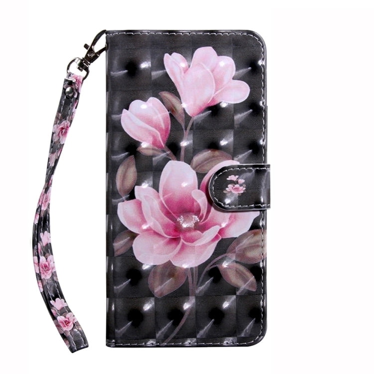 For Samsung Galaxy S24 5G 3D Painted Leather Phone Case(Pink Flower) - Galaxy S24 5G Cases by buy2fix | Online Shopping UK | buy2fix