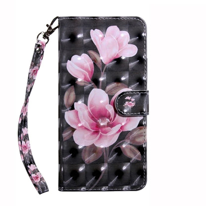 For Samsung Galaxy S24 5G 3D Painted Leather Phone Case(Pink Flower) - Galaxy S24 5G Cases by buy2fix | Online Shopping UK | buy2fix