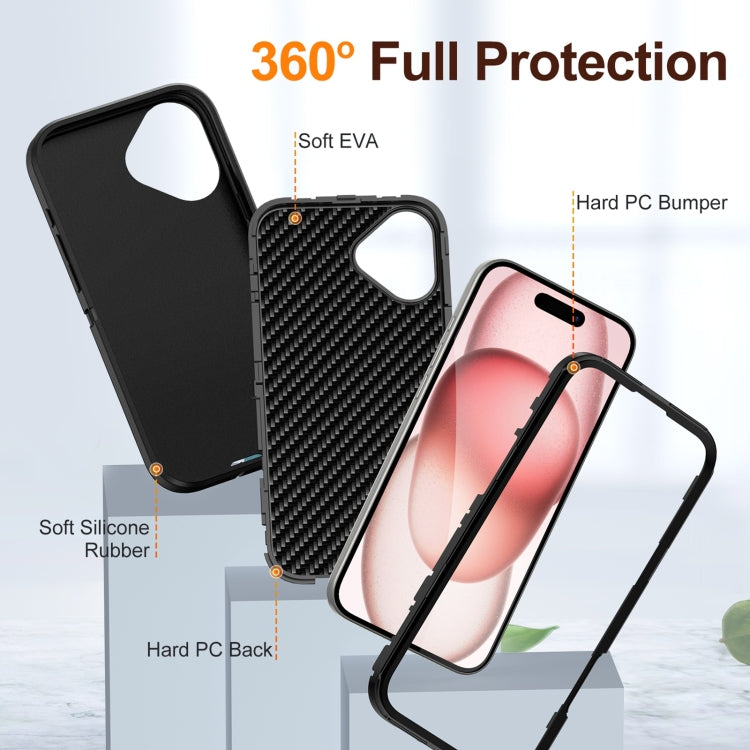 For iPhone 16 Life Waterproof Rugged Phone Case(Black) - iPhone 16 Cases by buy2fix | Online Shopping UK | buy2fix