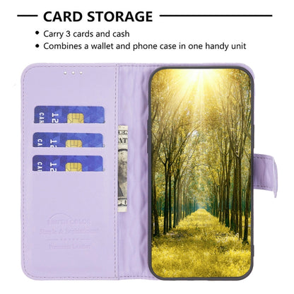 For Motorola Edge 50 Pro 5G Diamond Lattice Wallet Flip Leather Phone Case(Purple) - Motorola Cases by buy2fix | Online Shopping UK | buy2fix