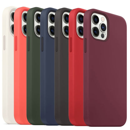 For iPhone 13 Pro MagSafe Liquid Silicone Full Coverage Phone Case(Wine Red) - iPhone 13 Pro Cases by buy2fix | Online Shopping UK | buy2fix