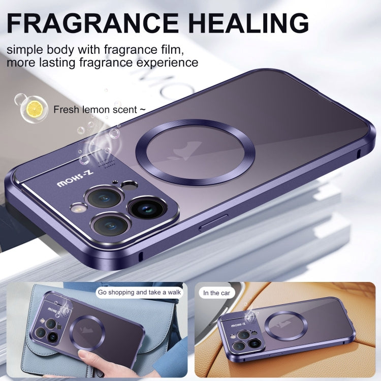 For iPhone 15 Aromatherapy Holder Single-sided MagSafe Magnetic Phone Case(White) - iPhone 15 Cases by buy2fix | Online Shopping UK | buy2fix