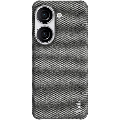 For Asus Zenfone 9 / Zenfone10 5G imak Ruiyi Series Cloth Texture PU + PC Phone Case(Dark Grey) - ASUS Cases by imak | Online Shopping UK | buy2fix