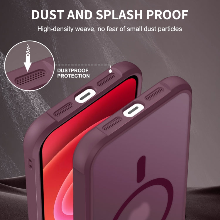 For iPhone 12 / 12 Pro MagSafe Magnetic Phone Case(Wine Red) - iPhone 12 / 12 Pro Cases by buy2fix | Online Shopping UK | buy2fix