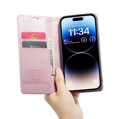 For iPhone 15 Pro Max CaseMe 003 Crazy Horse Texture Leather Phone Case(Rose Gold) - iPhone 15 Pro Max Cases by CaseMe | Online Shopping UK | buy2fix