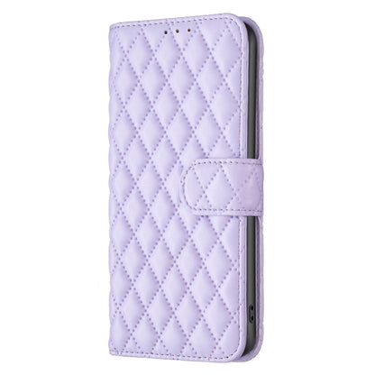 For Honor 200 Lite Global Diamond Lattice Wallet Flip Leather Phone Case(Purple) - Honor Cases by buy2fix | Online Shopping UK | buy2fix