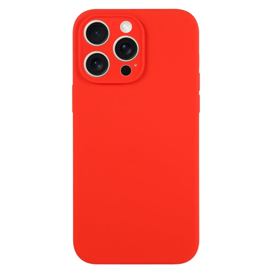 For iPhone 16 Pro Pure Color Liquid Silicone Fine Pore Phone Case(Red) - iPhone 16 Pro Cases by buy2fix | Online Shopping UK | buy2fix