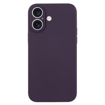 For iPhone 16 Plus Pure Color Liquid Silicone Fine Pore Phone Case(Berry Purple) - iPhone 16 Plus Cases by buy2fix | Online Shopping UK | buy2fix