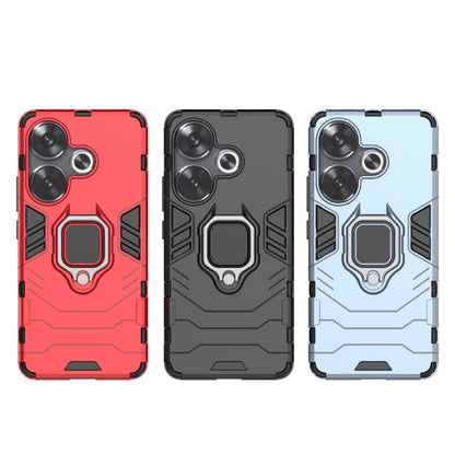 For Xiaomi Poco F6 Shockproof PC + TPU Holder Phone Case(Red) - Xiaomi Cases by buy2fix | Online Shopping UK | buy2fix