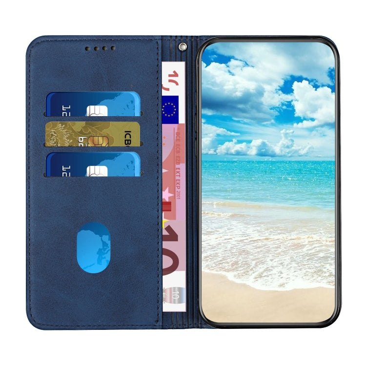 For Motorola Moto G Play 5G 2024 / G 5G 2024 Diamond Splicing Skin Feel Magnetic Leather Phone Case(Blue) - Motorola Cases by buy2fix | Online Shopping UK | buy2fix