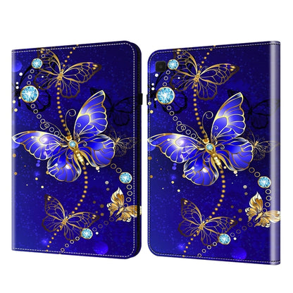 For Samsung Galaxy Tab A9 Crystal Texture Painted Leather Tablet Case(Diamond Butterflies) - Galaxy Tab A9 by buy2fix | Online Shopping UK | buy2fix