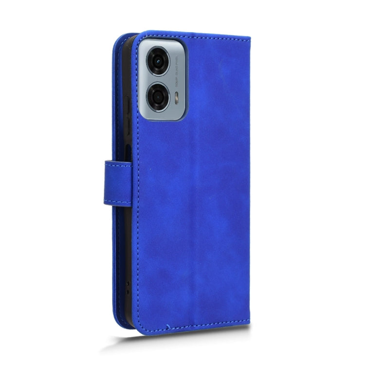 For Motorola Moto G Stylus 5G 2024 Skin Feel Magnetic Flip Leather Phone Case(Blue) - Motorola Cases by buy2fix | Online Shopping UK | buy2fix