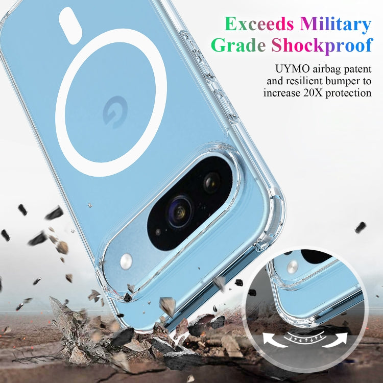 For Google Pixel 9 MagSafe Clear Acrylic PC Hybrid TPU Phone Case(Transparent) - Google Cases by buy2fix | Online Shopping UK | buy2fix