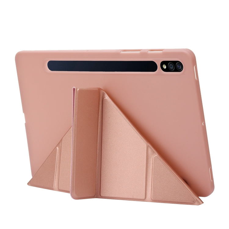 For Samsung Galaxy Tab S9 Deformation Silicone Leather Tablet Case(Dark Green) - Galaxy Tab S9 Cases by buy2fix | Online Shopping UK | buy2fix