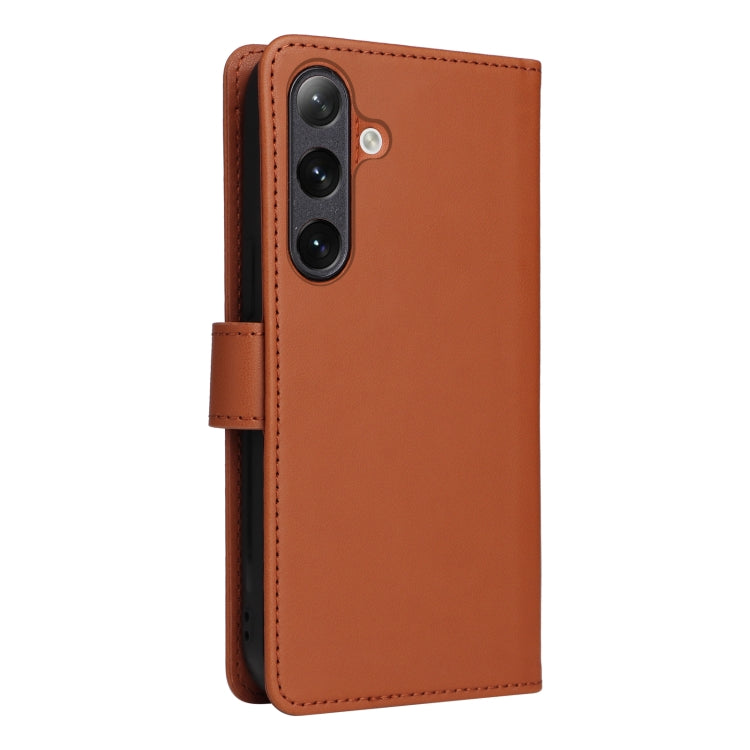 For Samsung Galaxy S24+ 5G BETOPNICE BN-005 2 in 1 Detachable Imitate Genuine Leather Phone Case(Brown) - Galaxy S24+ 5G Cases by BETOPNICE | Online Shopping UK | buy2fix