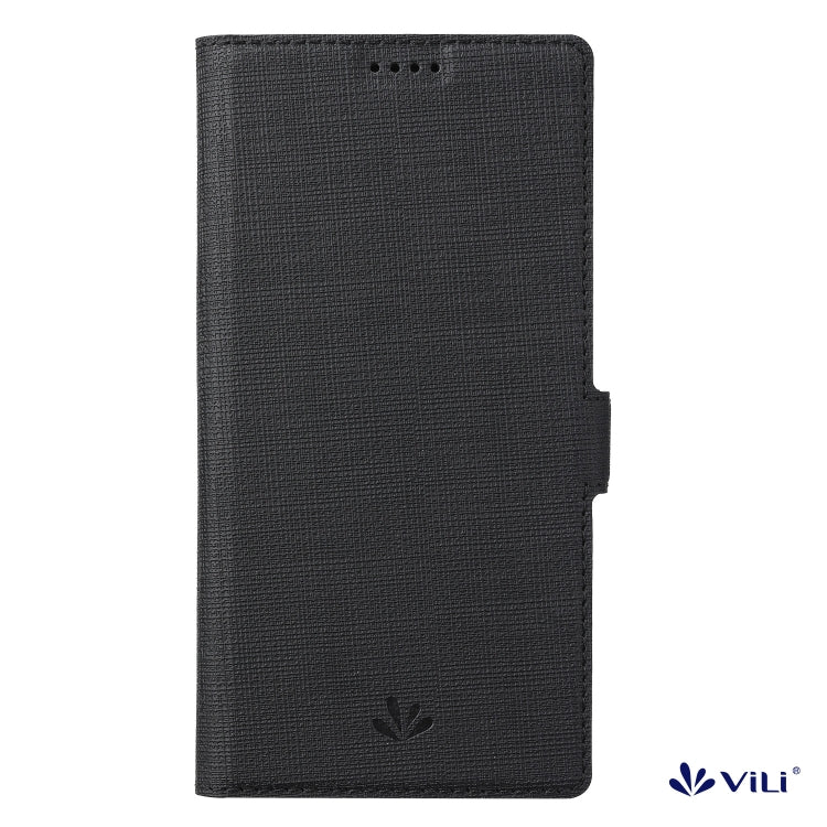 For iPhone 15 ViLi K Series Dual-side Buckle Magsafe Leather Phone Case(Black) - iPhone 15 Cases by ViLi | Online Shopping UK | buy2fix