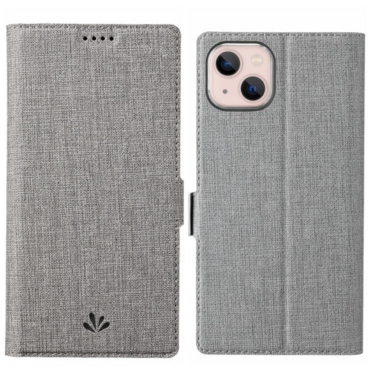 For iPhone 15 ViLi K Series Dual-side Buckle Magsafe Leather Phone Case(Grey) - iPhone 15 Cases by ViLi | Online Shopping UK | buy2fix